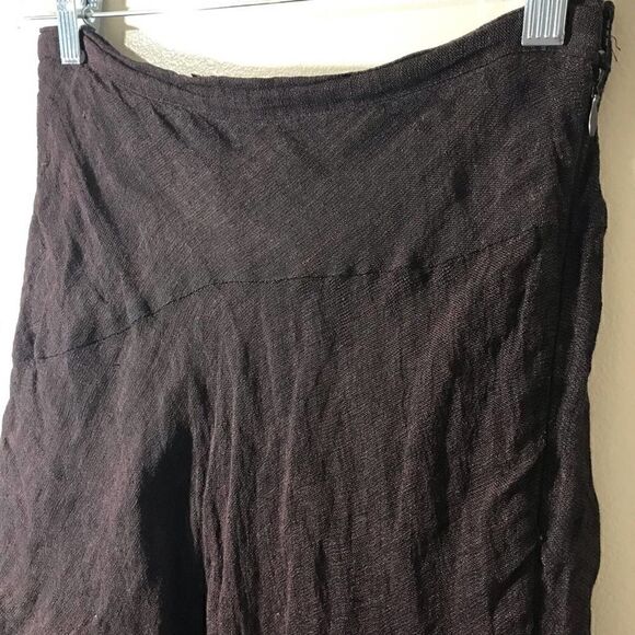 DIGBY’S BOUTIQUE Italian fabric of Polymide and Silk Brown Skirt / Women’s - Picture 6 of 12